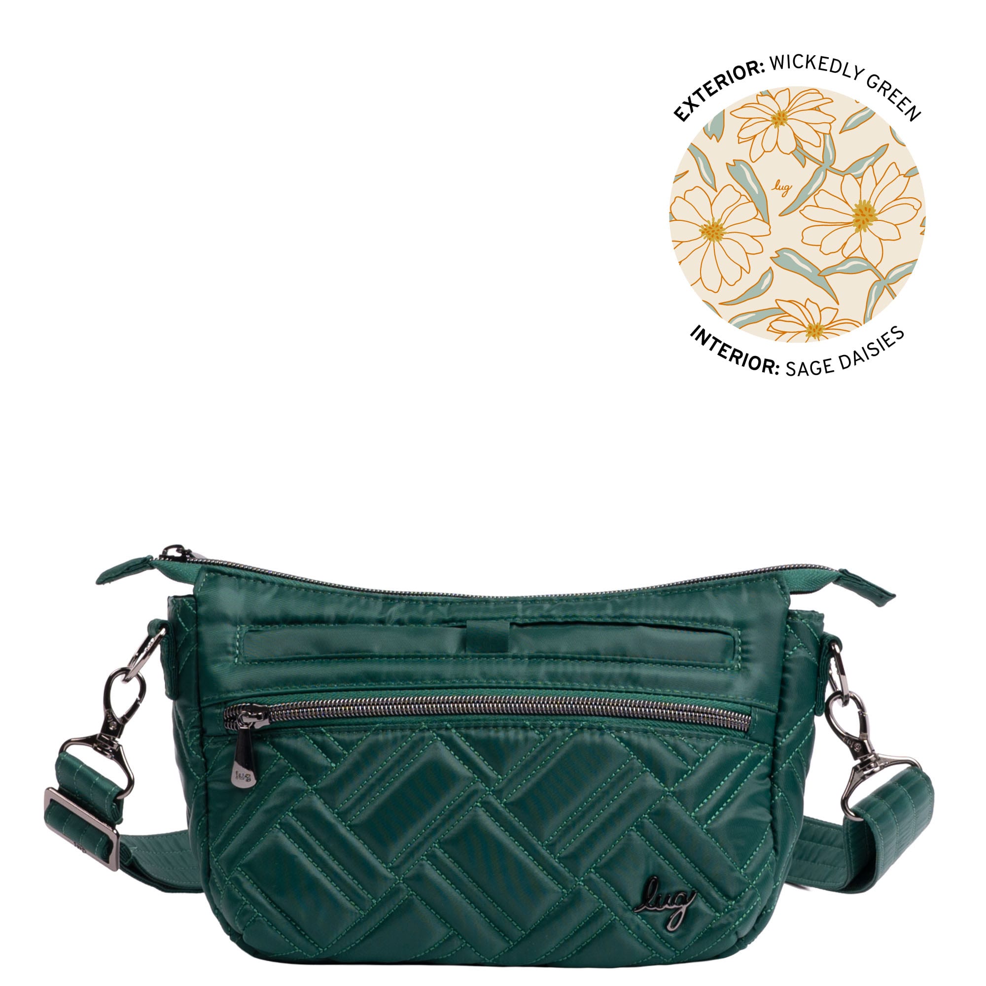 Dash Classic Crossbody - WICKEDLY GREEN - 24968_Dash_WickedlyGreen_Angle_01